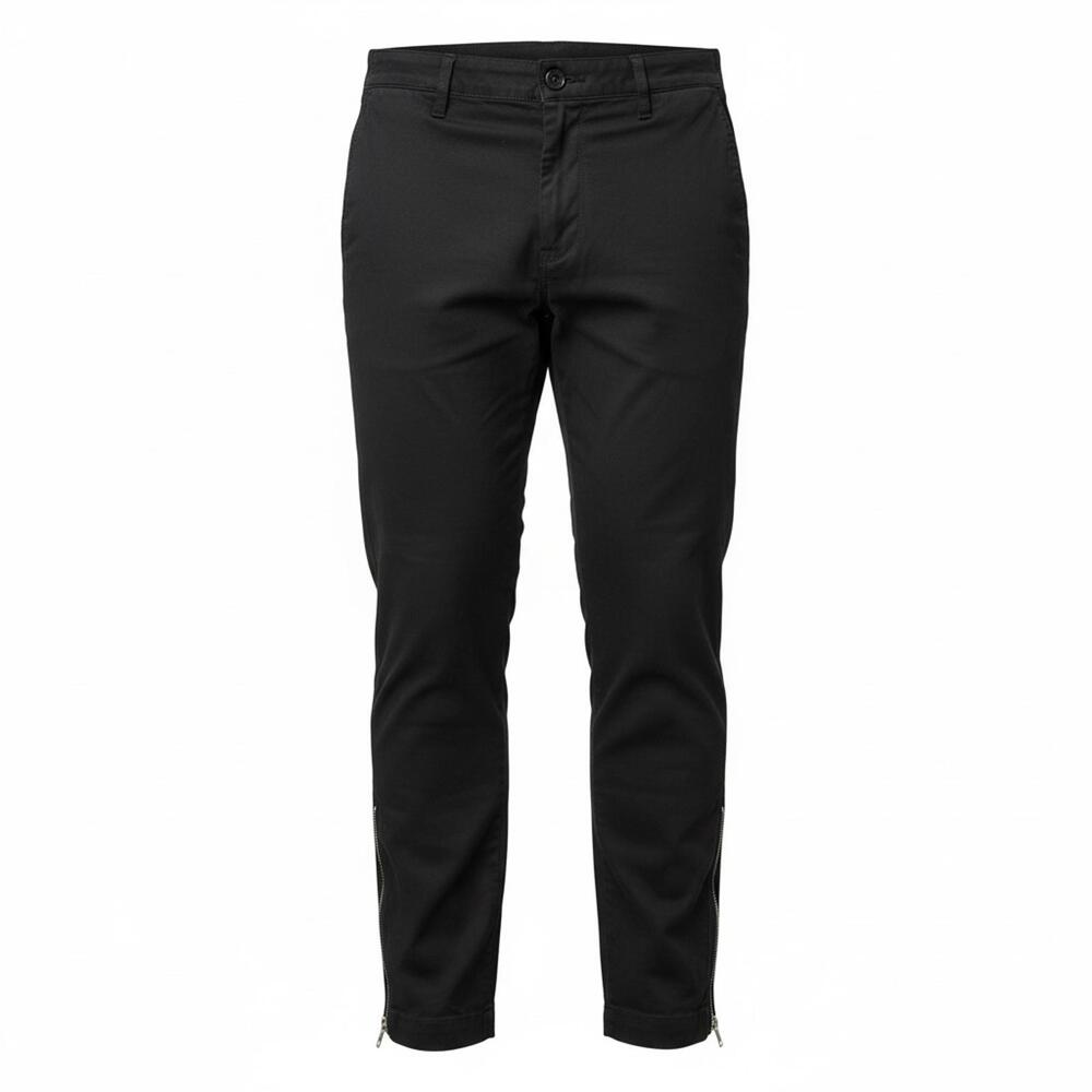 MOTHER The Misfit Black Zip Ankle Mid/Low Rise Jeans Chic Minimalist Streetwear
